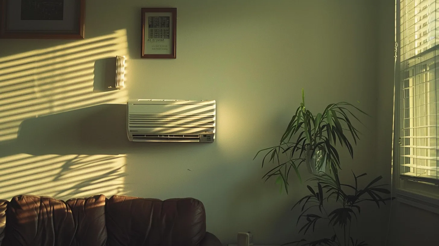 a sleek, modern ductless air conditioning unit is prominently displayed on a pristine wall in a sunlit new jersey home, highlighting its energy-efficient design and elegant integration into the stylish indoor environment.