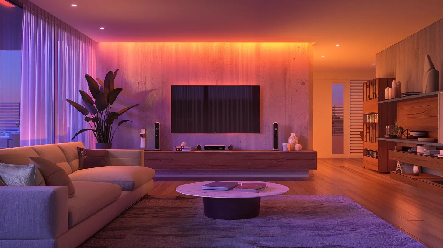 a sleek, modern living room in a woodbridge home showcases advanced air quality monitoring devices seamlessly integrated into the stylish decor, illuminated by soft, ambient lighting to highlight the importance of indoor air solutions. a sleek, modern living room in a woodbridge home showcases advanced air quality monitoring devices seamlessly integrated into the stylish decor, illuminated by soft, ambient lighting to highlight the importance of indoor air solutions.
